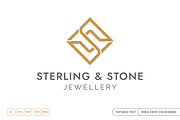 Elegant Diamond S Monogram Logo, a Branding & Logo Template by muhisya (Thumbnail 1 of 3)