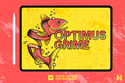 Optimus Grime Procreate Brushes, a Brush Add-On by Tim Hankins Design (Thumbnail 1 of 6)