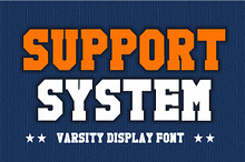 Support System Display Font