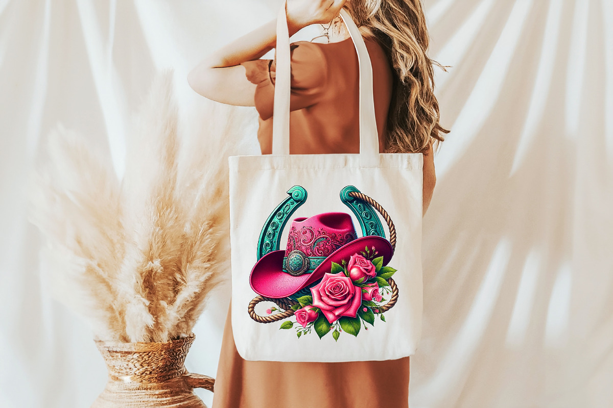 Cowgirl Hat and Roses PNG, an Illustration by Libby Wishes (Photo 6 of 6)