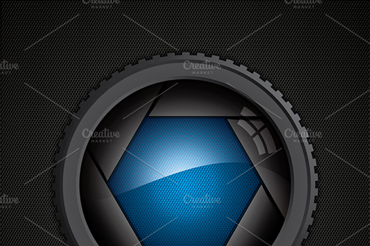 Camera aperture, a Technology Illustration by gigello