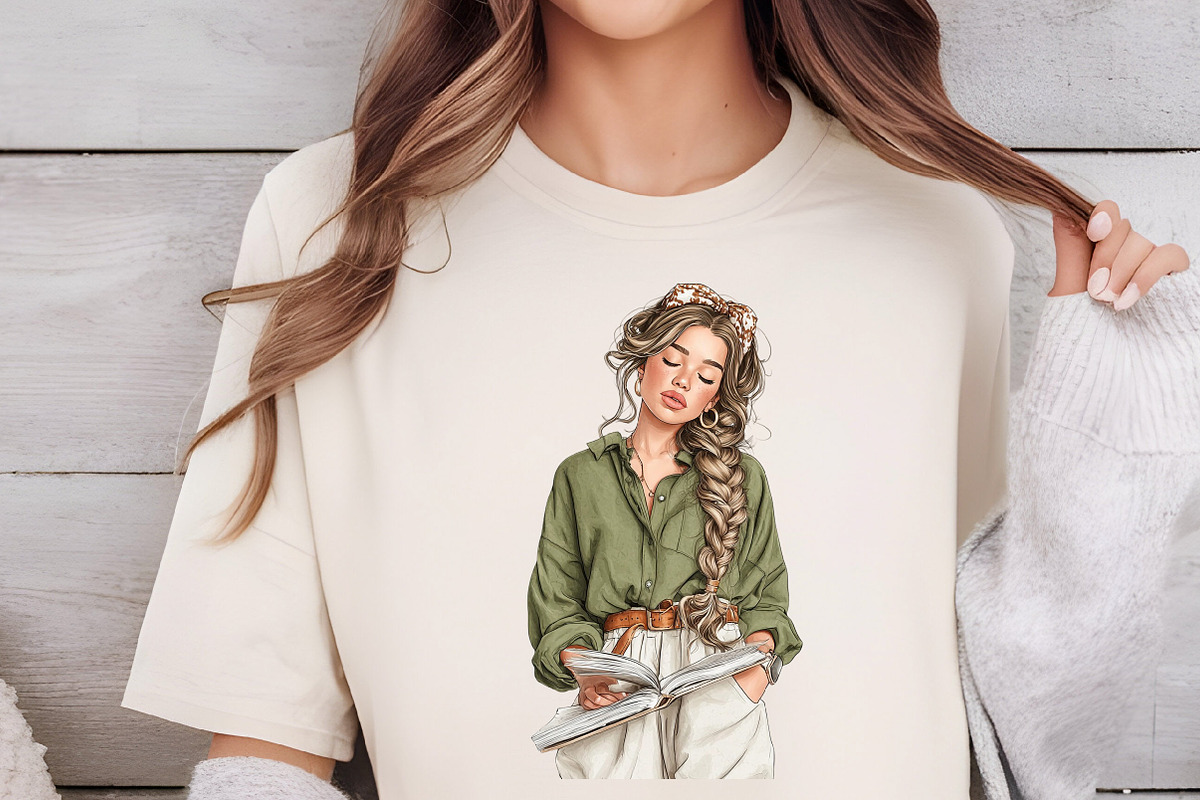 Cozy Reading Watercolor Clipart Set, an Illustration by DreamCafeArt (Photo 6 of 6)