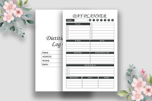 Dietitian Notebook Planner KDP Inter