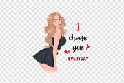 Fashion girl PNG clipart, a Transportation Illustration by LoLoArt (Thumbnail 2 of 3)