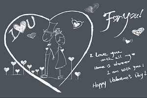 love sketch hand drawn