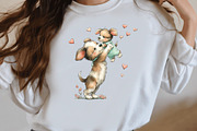 Whimsical mother's day Dog clipart, an Illustration by Designworld (Thumbnail 6 of 6)
