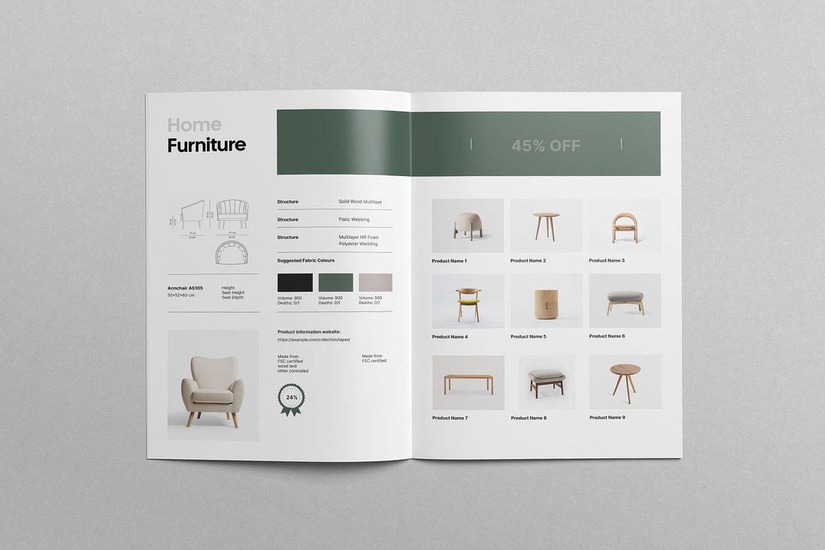 Product Catalog Template, a Brochure Template by KreateTribe (Photo 6 of 9)