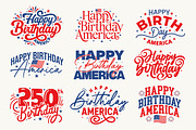 Happy Birthday America SVG Bundle, a Wallpaper Graphic by ashek (Thumbnail 4 of 5)