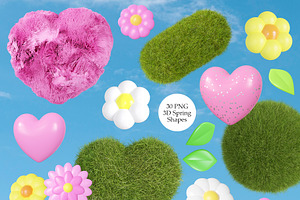 Hello Spring - 3D Lettering Set