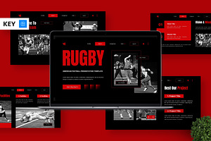 Rugby - American Football Key, a Presentation Template by Deepslide Studio