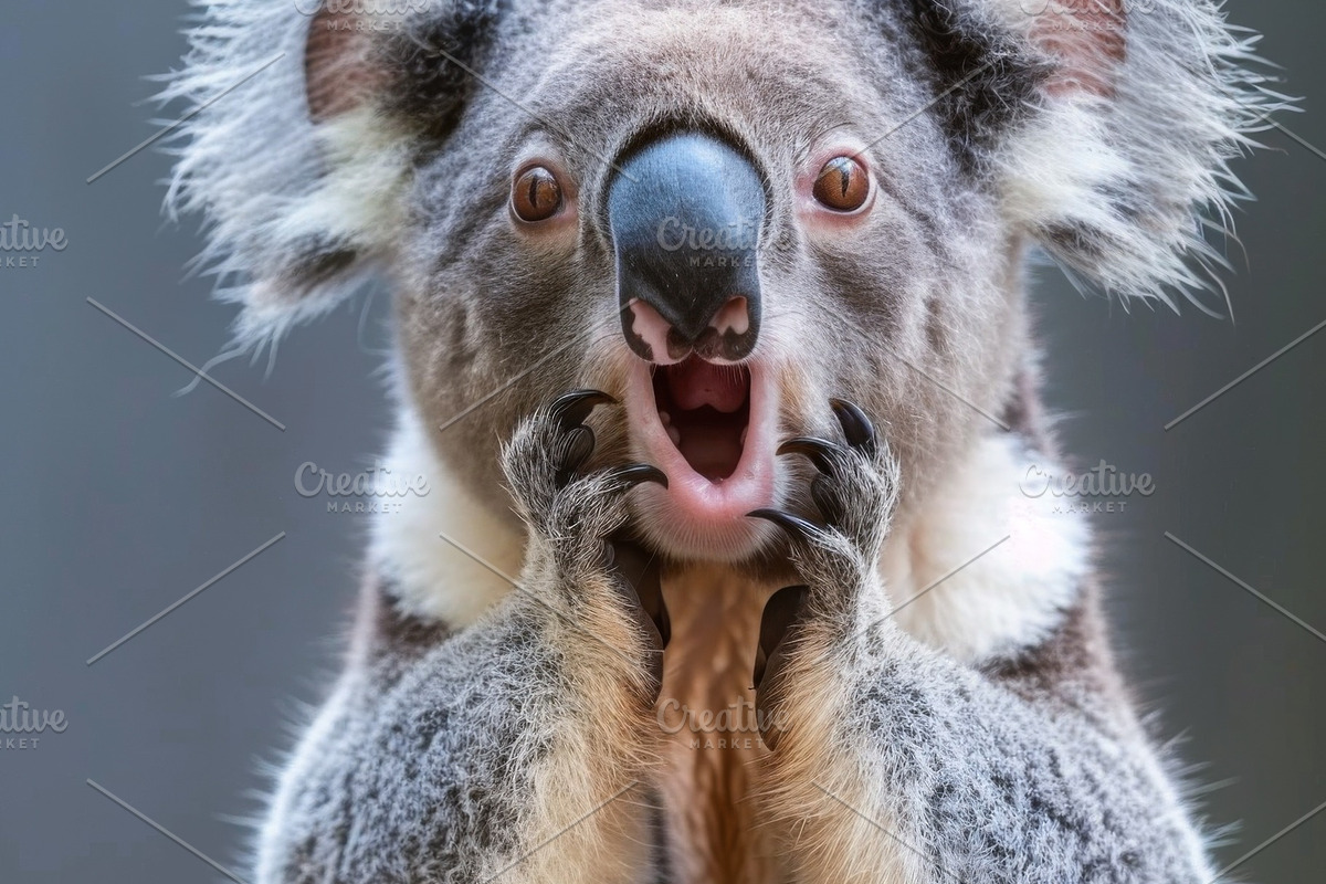 236 surprised animals, an Animal Photo by Handmadefont (Photo 74 of 241)