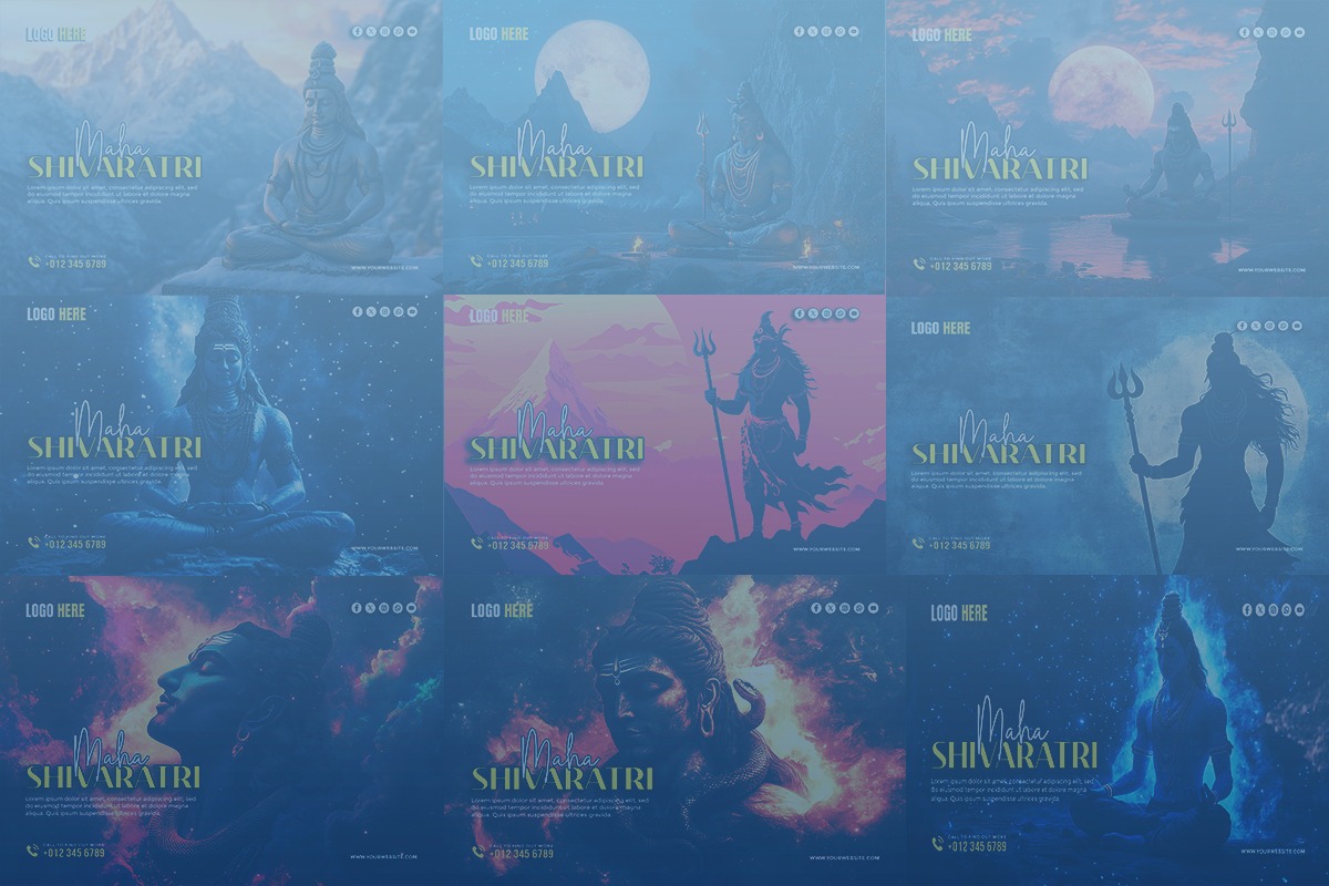 Maha Shivaratri template bundle preview 3