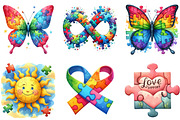 Autism Awareness Puzzle Clipart, an Illustration by DreamArtGraphic (Thumbnail 3 of 4)