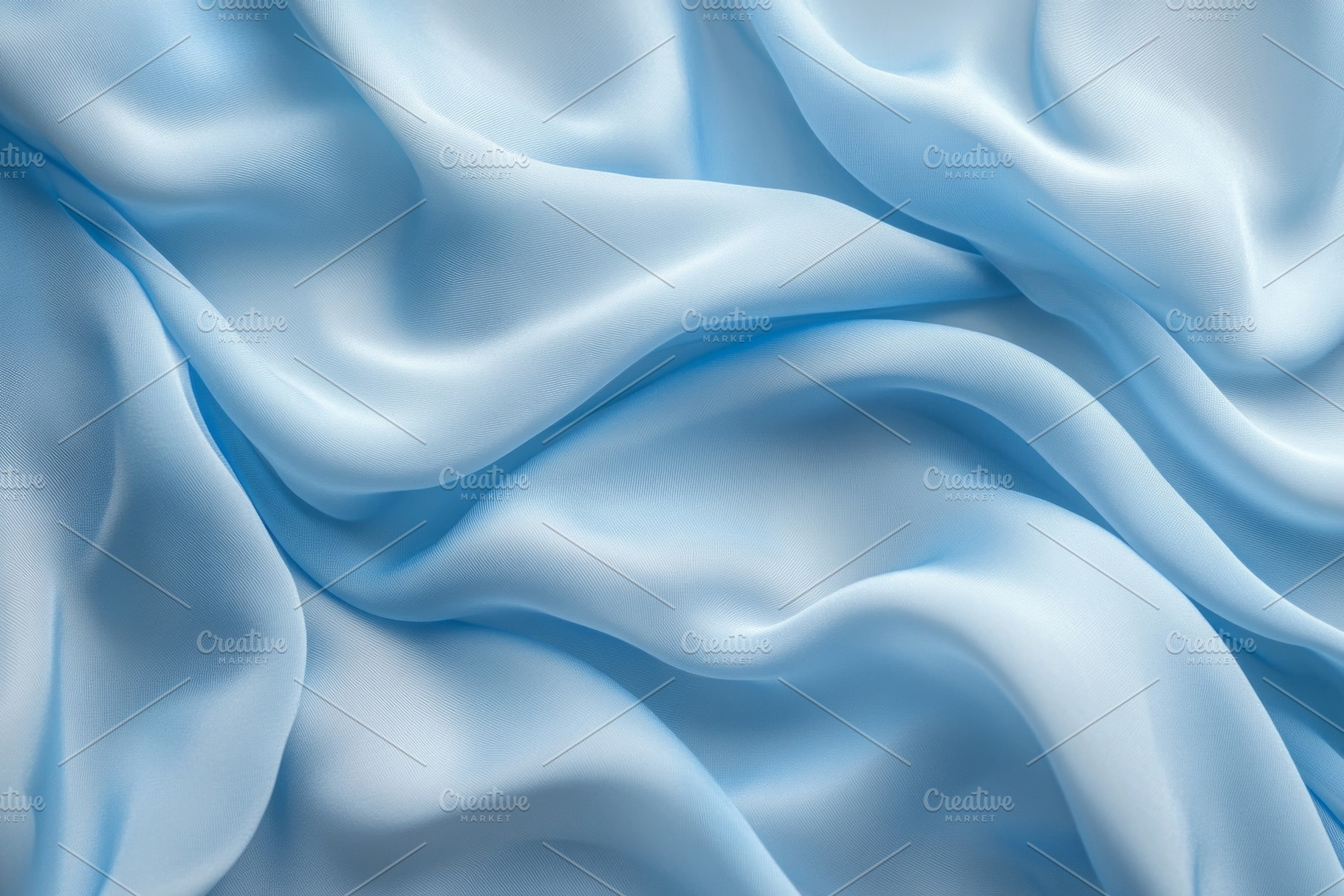 Delicate light blue satin fabric with smooth waves and soft sheen, perfect for, a Background Photo by ImageMir