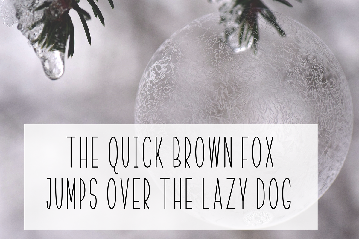 Overcoat Font preview 2