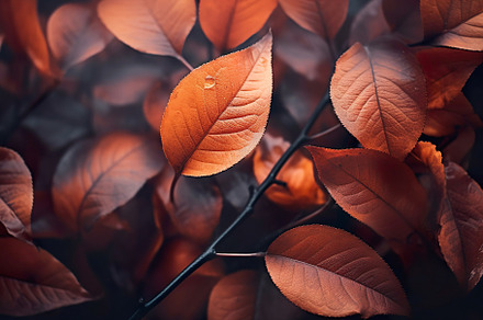Autumn Leaves and Fall Foliage Background, a Nature Photo by Iconogenic