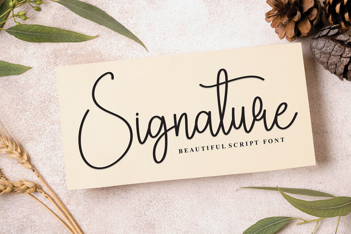 Saturday | Script Font preview 5