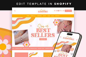 Fun Peach Shopify Theme Store, a Shopify Template by Template Twist Shop