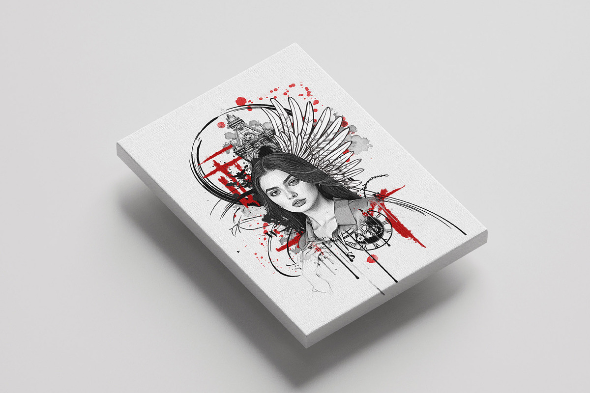 Artistic Watercolor Tattoo Art, an Action Add-On by MRI STUDIO (Photo 2 of 28)