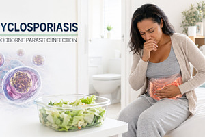 Cyclosporiasis outbreak USA showing, a Photo by Dvoevnore photos