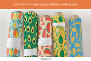 TROPICAL FRUITS seamless patterns, a Pattern Graphic by cocomi (Thumbnail 4 of 5)