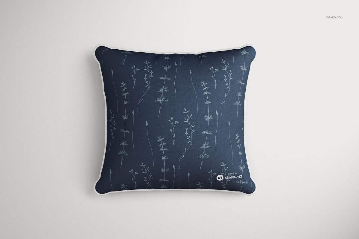 Square Cushions with Piping Mockup, a Household Mockup by creatsy2 (Photo 7 of 9)