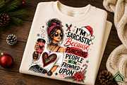Sarcastic Christmas Girl Punishment, a Seasonal Illustration by Craft Nest (Thumbnail 6 of 6)