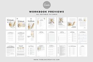 Minimalist Mega Workbook Canva