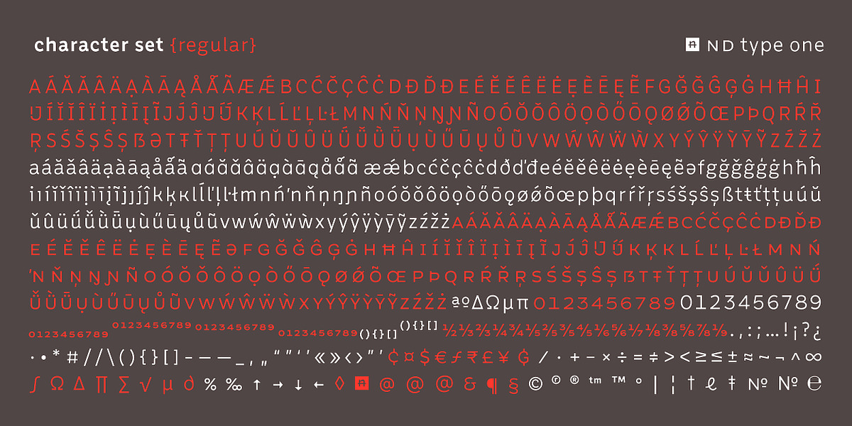 nd type one, a Sans Serif Font by Notdef Type (Photo 6 of 12)