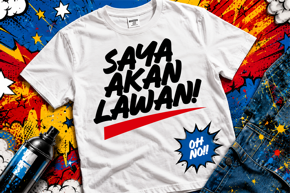 Uh Kaget Bold Comic Display Font, a Handwritten Font by Ronny Studio (Photo 6 of 9)