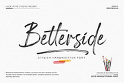 Betterside, a Handwritten Font by Lucky Type (Thumbnail 1 of 9)