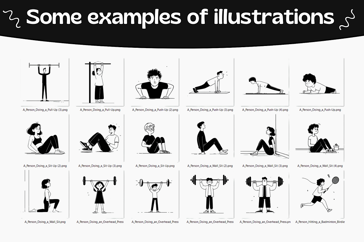 250 Notion Style Sport Illustrations, a Sport Illustration by DaisyStudio (Photo 2 of 10)