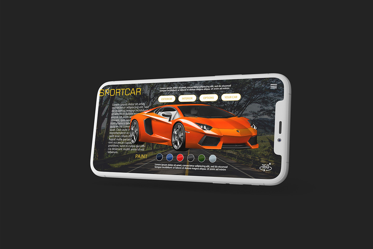 iPhone X Multilayer Mockup #7, an iPhone Mockup by Seven Lights (Photo 5 of 5)