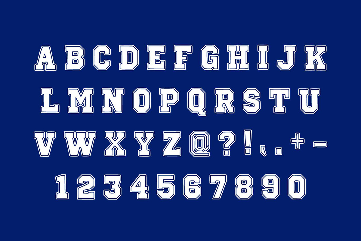 Varsity Bold – College Display Font, a Slab Serif Font by Fourteen Letter (Photo 5 of 6)