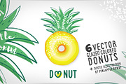 Vector set of glazed colored donuts., a Decorative Illustration by WalnutBird (Thumbnail 4 of 4)