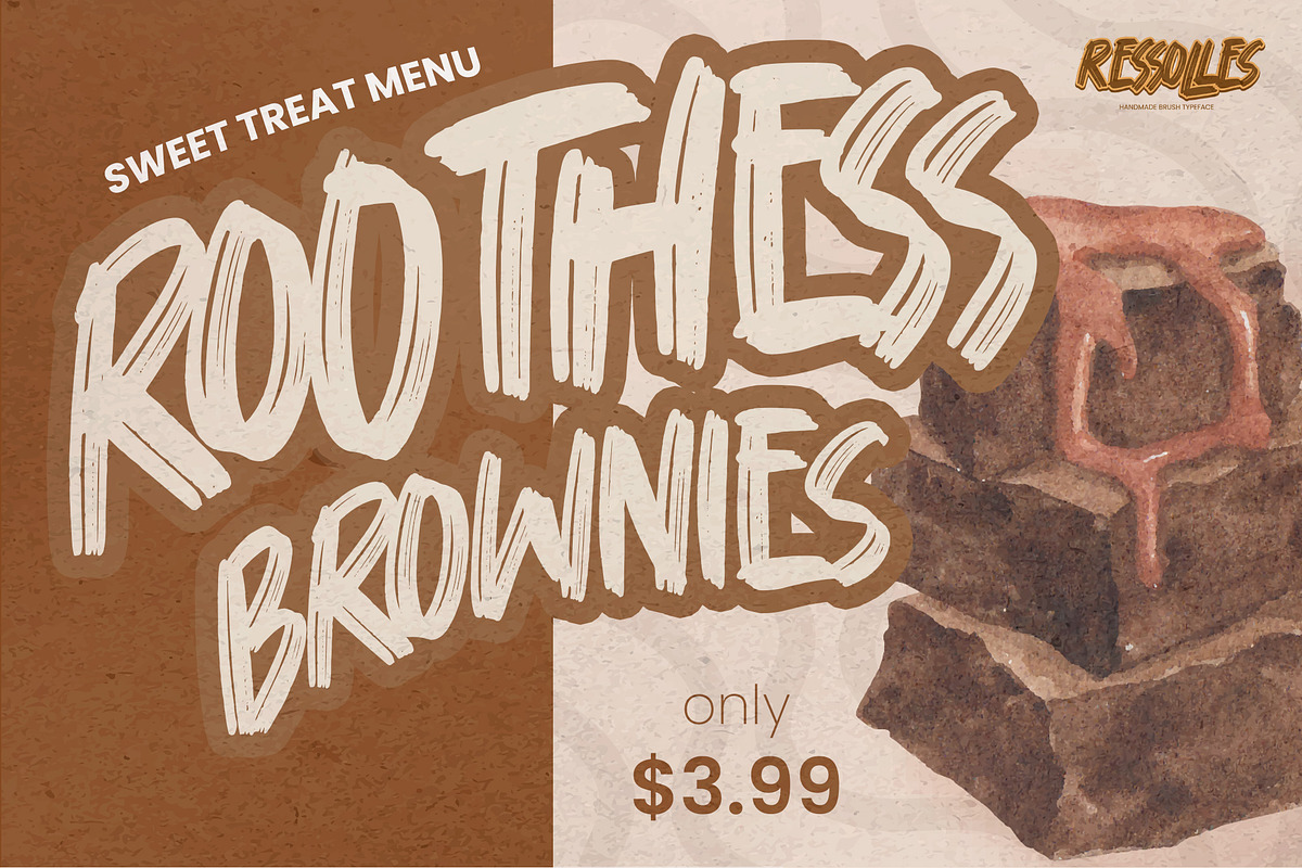 Ressolles - Handmade Brush Typeface, a Sans Serif Font by Gassstype (Photo 4 of 8)