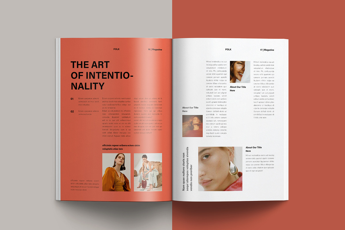 FOLK Modern Magazine Template, a Magazine Template by NorthPeak (Photo 10 of 14)