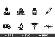 Medical Icon Vector Bundle, an Object Graphic by Artonix (Thumbnail 1 of 3)