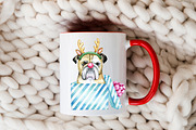Christmas dogs Clipart, Holiday pets, an Animal Illustration by SimpleWishesArt (Thumbnail 3 of 7)