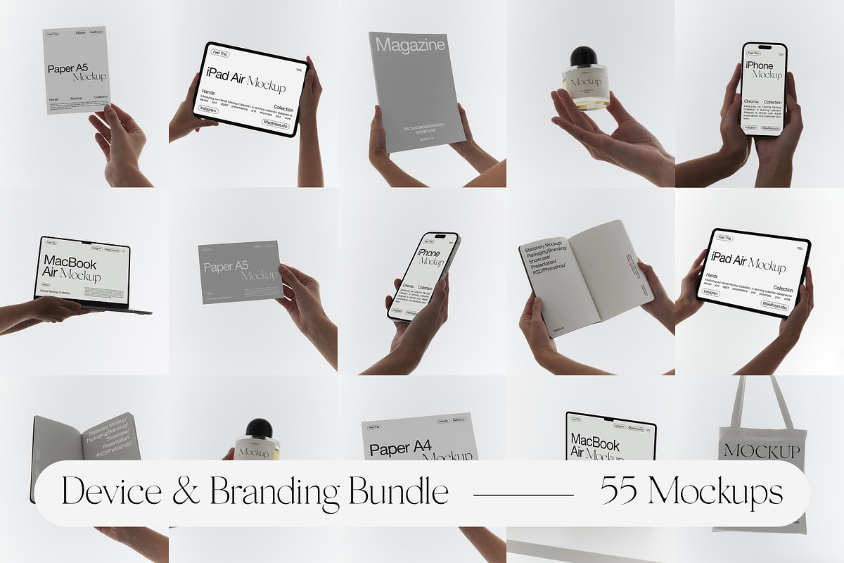 Device & Branding Mockup Bundle, an iPhone Mockup by Feel This (Photo 1 of 25)