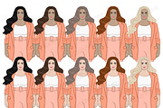 Boss Babe Clipart Bundle, a Person Illustration by GlamArtZhanna (Thumbnail 4 of 7)