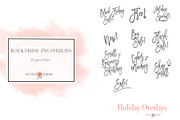 Black Friday PNG Overlays, an Object Graphic by SunnyTangerine Stock (Thumbnail 1 of 2)