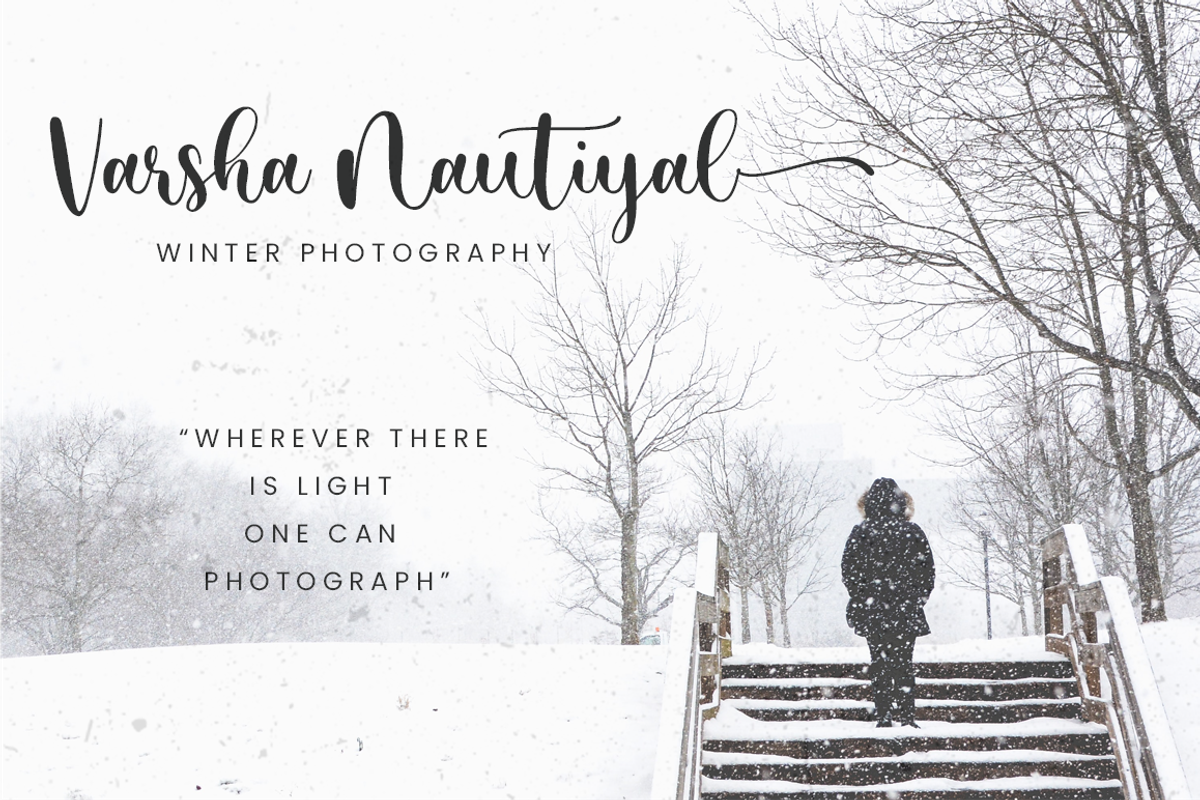 Mystical Snow - Beautiful Font, a Script Font by Sronstudio (Photo 2 of 10)