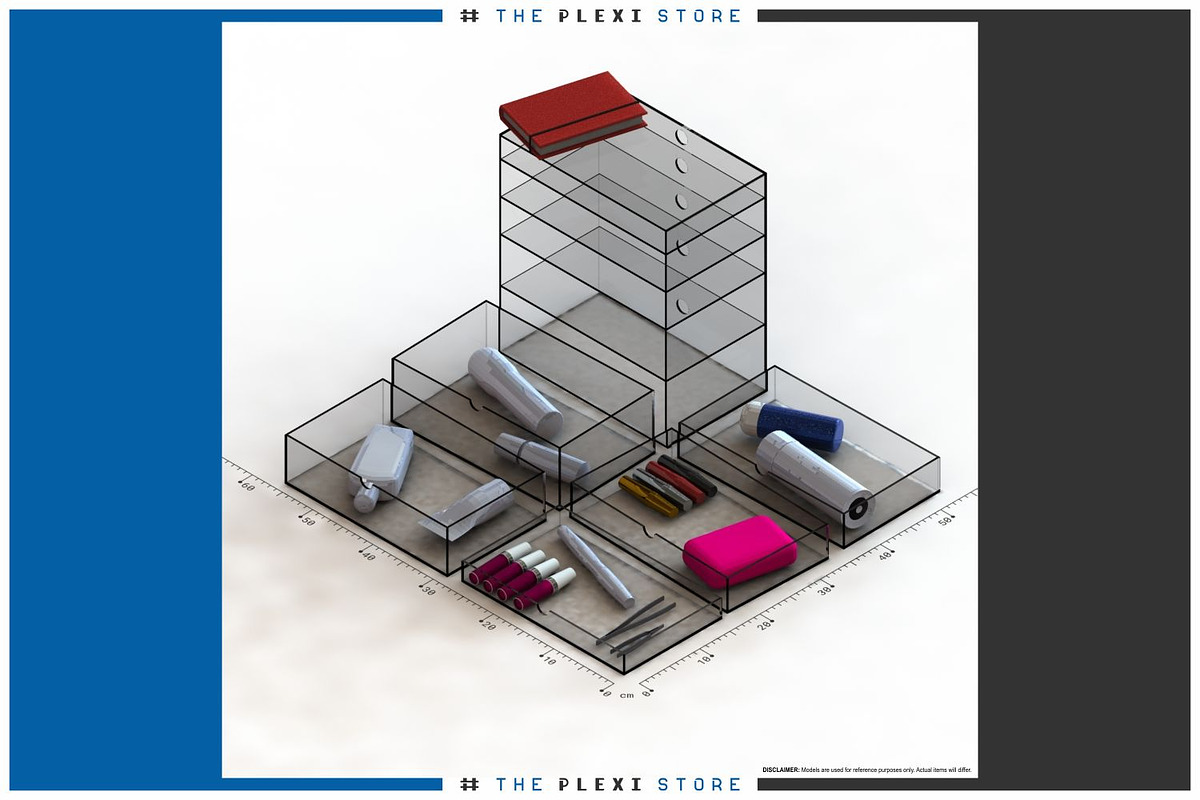 5 Drawer Makeup Organizer #01, a 3D by TPS Digital Assets (Photo 3 of 10)