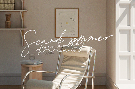 SCANDI SUMMER | 4:5 poster mockup