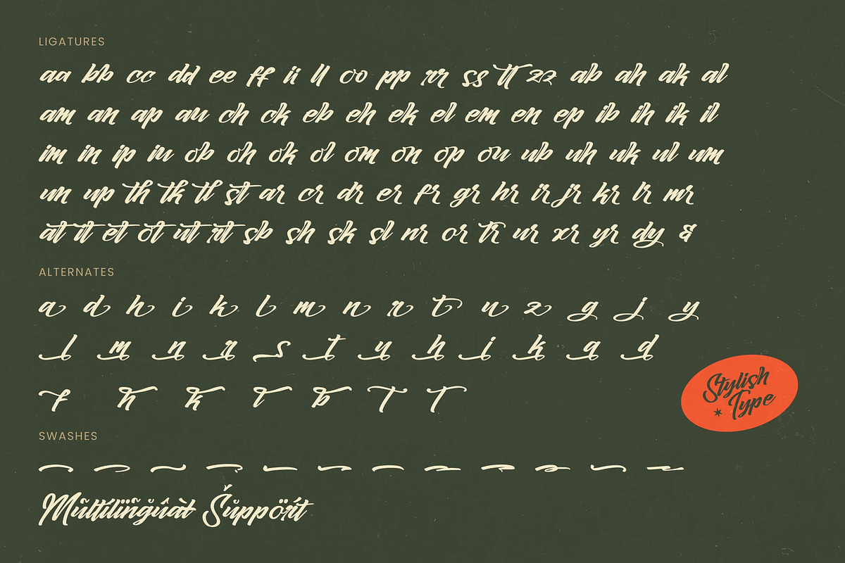 Ginthyr Bold Calligraphy Font, a Script Font by stylishtype.co (Photo 19 of 20)