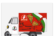 Vibrant Pizza Truck Design, a Food Illustration by CarWrap design (Thumbnail 4 of 5)