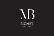 Modern Serif MB monogram, a Branding & Logo Template by MuzaInspires (Thumbnail 1 of 4)