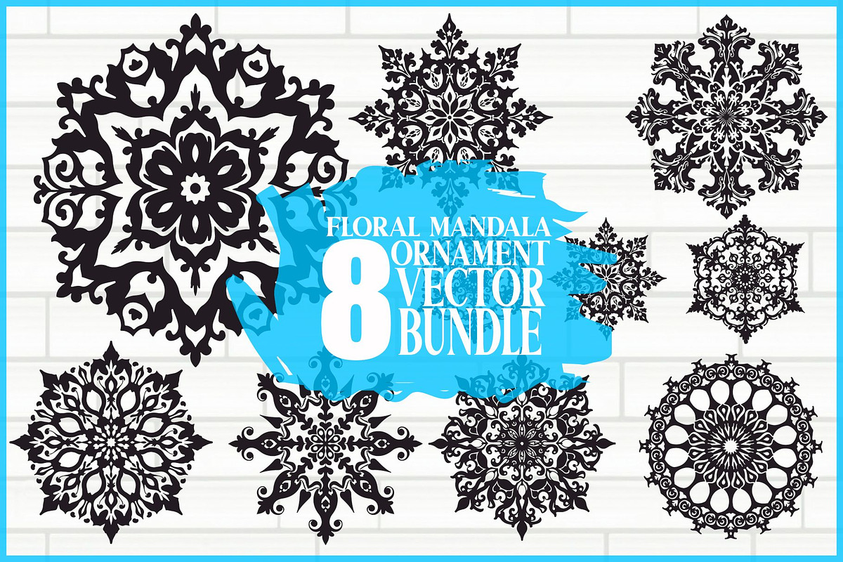 Elegant Mandala Design Set, an Illustration by Amazin_art (Photo 1 of 9)