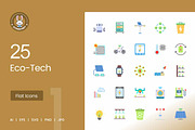 Eco-Tech Flat Multicolor Icons, an Icon by IconBunny (Thumbnail 1 of 2)